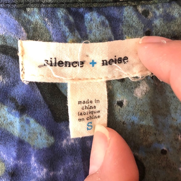 Silence + Noise Anthro Silky Asymmetrical Dress S - Picture 7 of 8